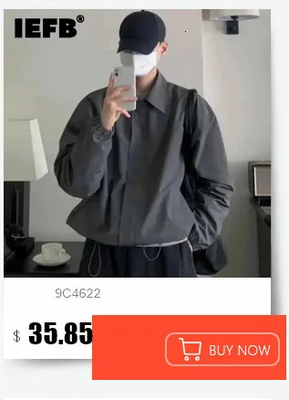 IEFB Autumn Winter Stage Style Patchwork Faux Fur Men's Jacket Thickened Stand Collar Male Jackets 2025 Male Clothing 9X1325