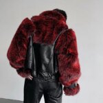 IEFB Autumn Winter Stage Style Patchwork Faux Fur Men's Jacket Thickened Stand Collar Male Jackets 2025 Male Clothing 9X1325 - Image 5