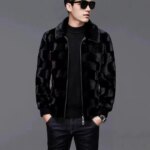 Men's Winter Faux Fur Coat High-End Zipper Thickened Warm Turn Down Collar Jacket Man Black Short Imitation Mink Hair Outwear - Image 6
