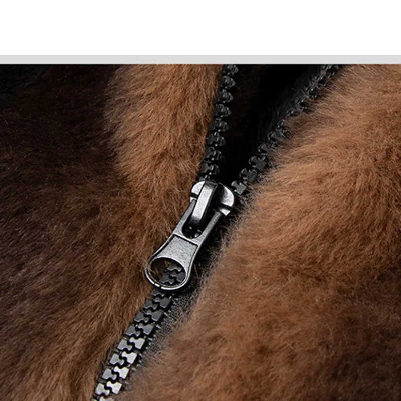 2025 New Winter Jackets Fleece Lined Jackets Zip Up Plush Unisex Thermal Jackets Men's Fleece-lined Thickened Stand Collar Jacke