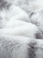 Men's Grey - White Tie - Dye Fuzzy Fleece Zip - Up Jacket with Stand - Up Collar and Logo Patch - Image 6