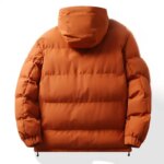 Men's Winter Thickened Hooded down Cotton Jacket 2025 New Style Youth Fashion Cold Resistance Outerwear Standard Fit Zipper C... - Image 5