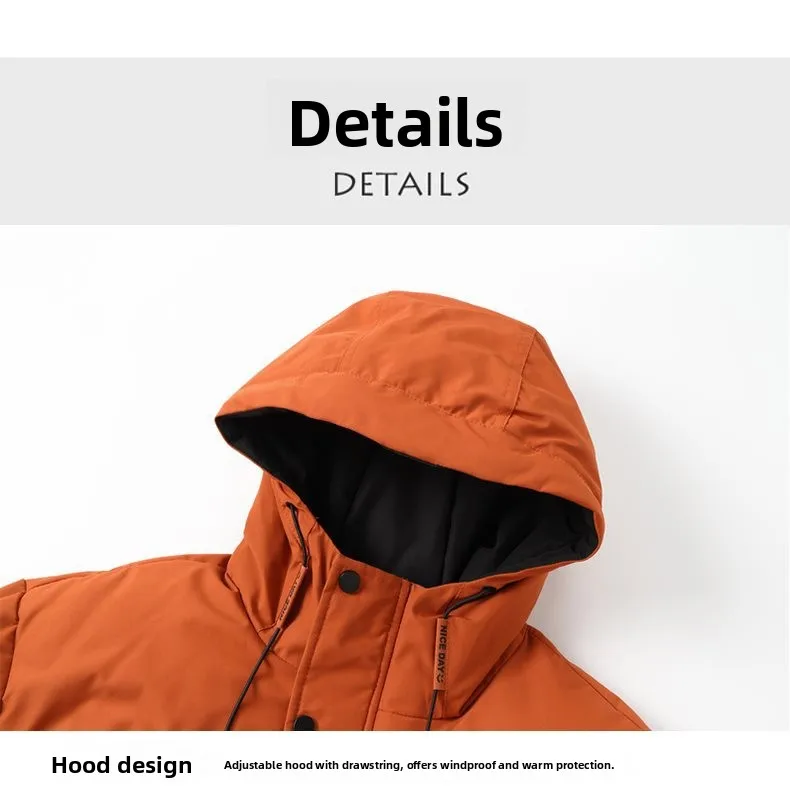 Men's Winter Thickened Hooded down Cotton Jacket 2025 New Style Youth Fashion Cold Resistance Outerwear Standard Fit Zipper C... Men's Winter Thickened Hooded down Cotton Jacket 2025 New Style Youth Fashion Cold Resistance Outerwear Standard Fit Zipper C...