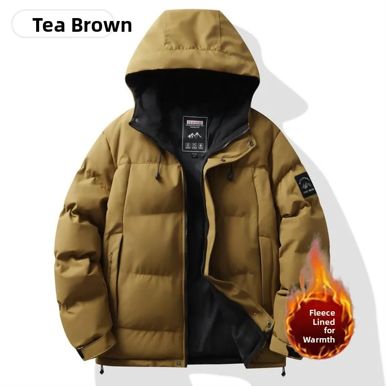 Men's Winter Thickened Hooded down Cotton Jacket 2025 New Style Youth Fashion Cold Resistance Outerwear Standard Fit Zipper C... Men's Winter Thickened Hooded down Cotton Jacket 2025 New Style Youth Fashion Cold Resistance Outerwear Standard Fit Zipper C...