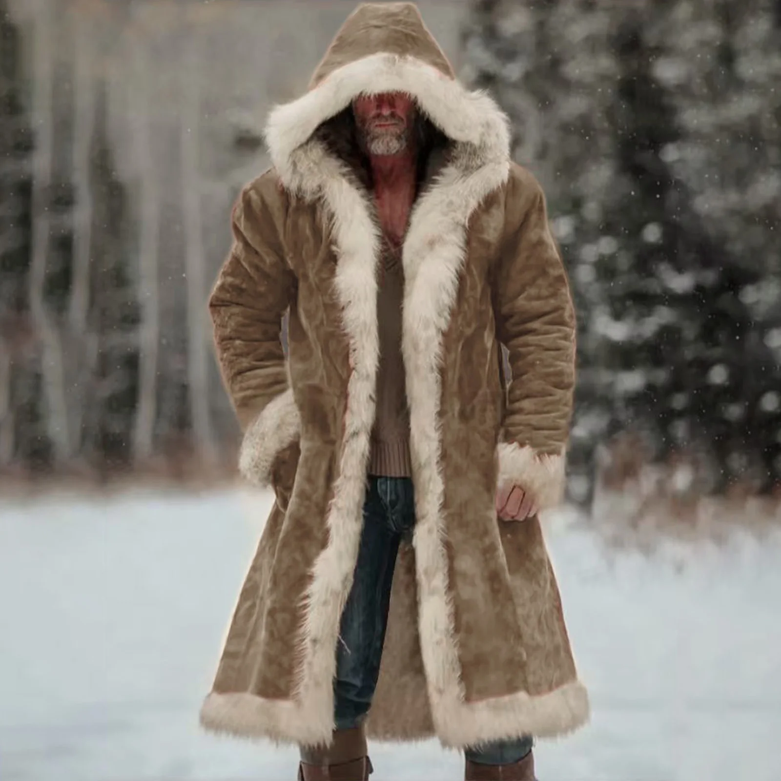 Men'S Solid Color Winter Jacket Button Pocket Work Wear Plus Jacket Men'S Casual Long Coat Overcoat Outerwear Winter Clothes Men'S Solid Color Winter Jacket Button Pocket Work Wear Plus Jacket Men'S Casual Long Coat Overcoat Outerwear Winter Clothes