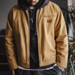 Maden Retro Interstellar Same Style J001 Jacket Canvas Detroit Hunting Jacket Heavyweight Pocket Work Jacket Lapel Collar Coat - Image 2