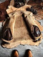 New Fashion 2024 Men's Winter Coat Genuine Leather Natural Sheepskin Shearling Jacket Thick Wool Liner Brown Plus Size XXXXXXL - Image 3