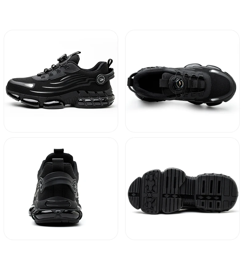 Rotating Button New Safety Shoes Men Anti-smash Anti-puncture Work Shoes Fashion Men Sport Shoes Security Protective Boots Men Rotating Button New Safety Shoes Men Anti-smash Anti-puncture Work Shoes Fashion Men Sport Shoes Security Protective Boots Men