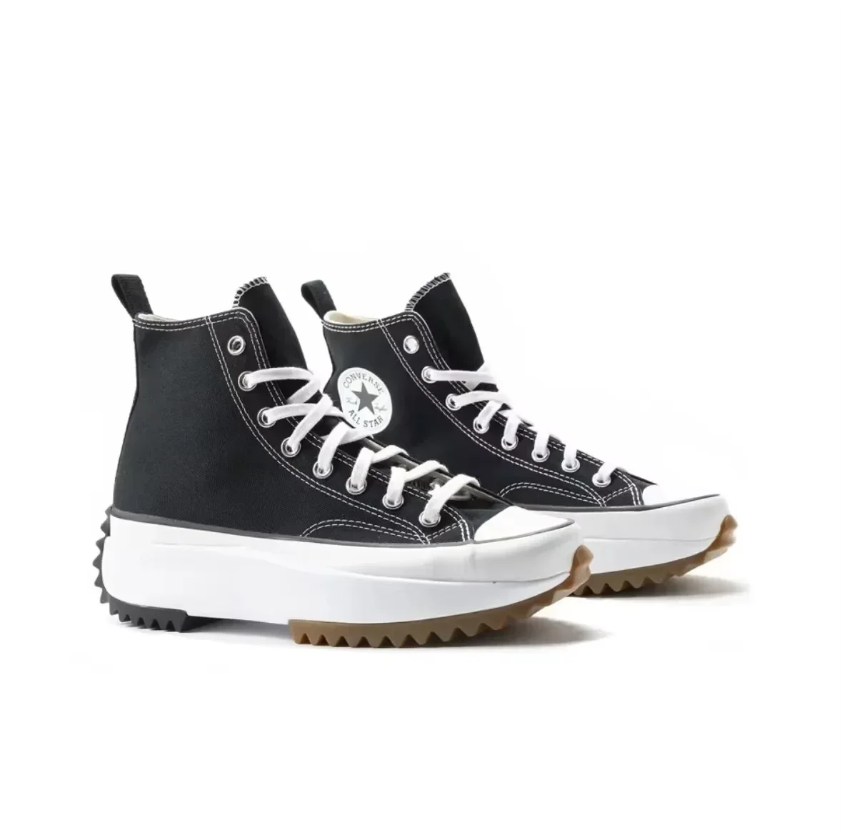 Converse Run Star Hike Men and Women Skateboarding Shoes Outdoor Lightweight Wear-resistant Vintage Sneaker black Converse Run Star Hike Men and Women Skateboarding Shoes Outdoor Lightweight Wear-resistant Vintage Sneaker black