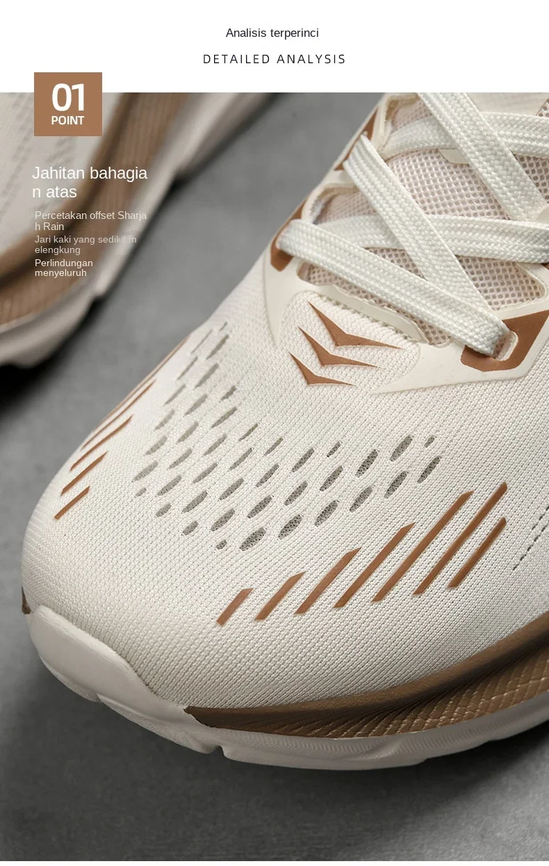 Men's Running Shoes Jogging Breathable Mesh Cushioning Non-Slip Outdoor Luxury shoes Couple Trainer Race Sneakers Off-road Shoes