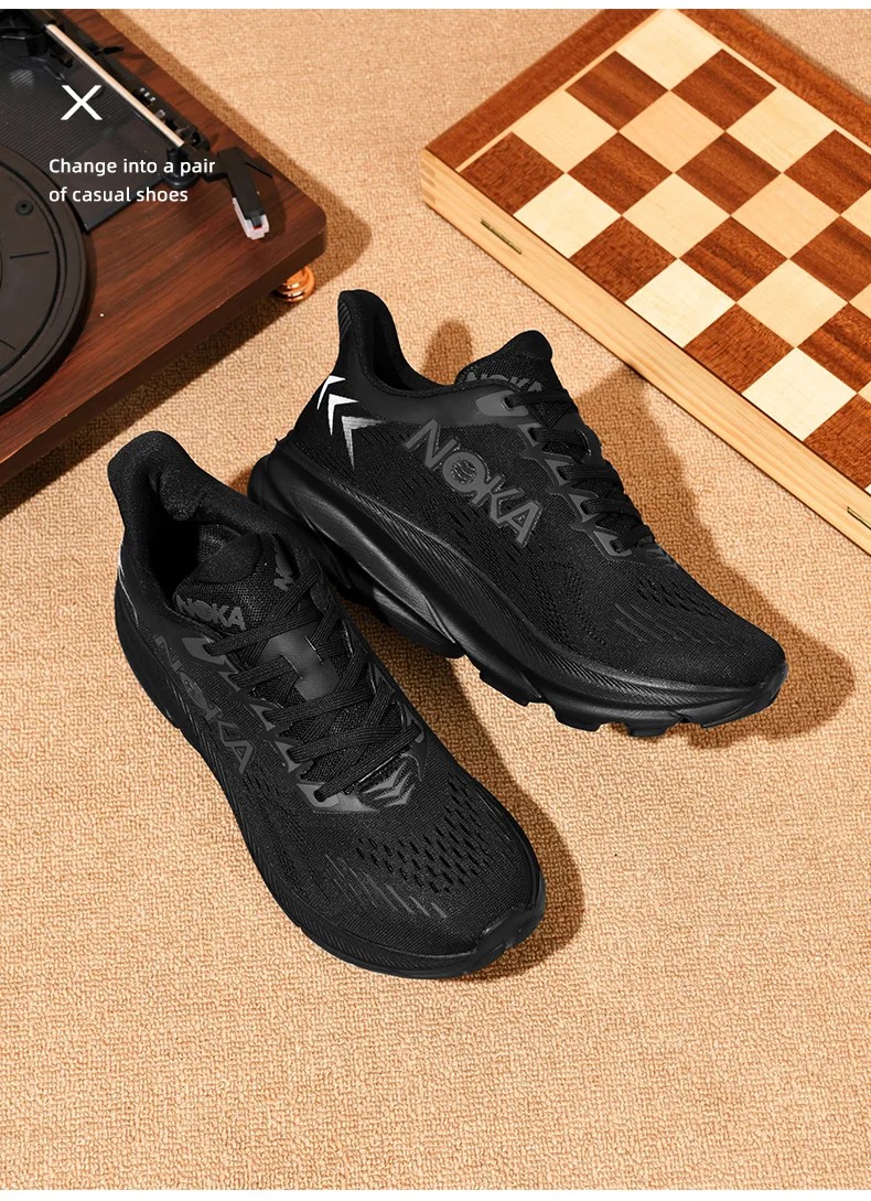 Men's Running Shoes Jogging Breathable Mesh Cushioning Non-Slip Outdoor Luxury shoes Couple Trainer Race Sneakers Off-road Shoes
