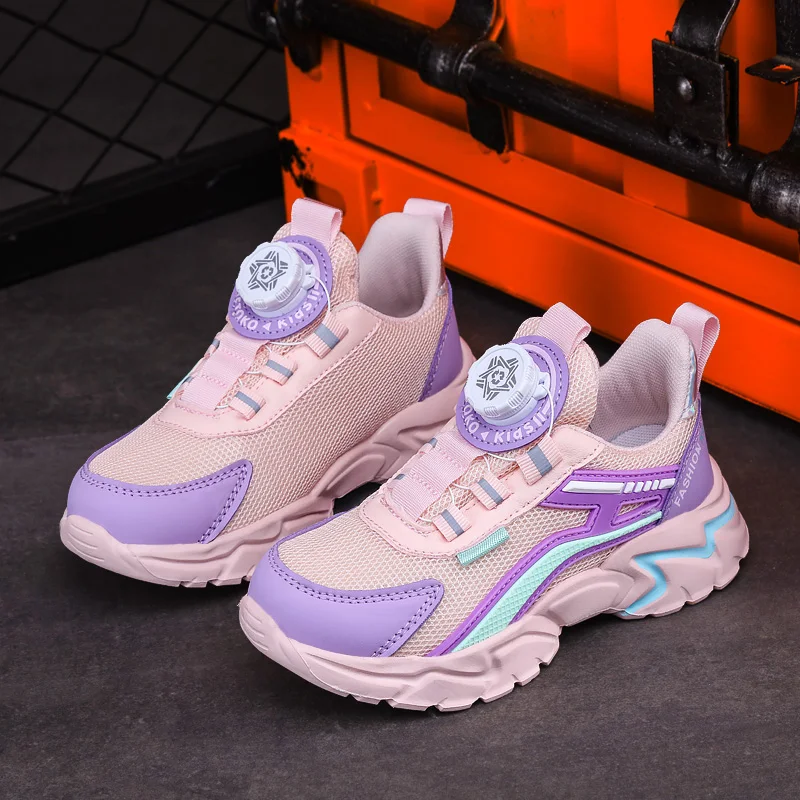 New Children Sports Shoes Boy Sneaker Black Mesh Summer Breathable Kids Casual Shoes Boy Running Tennis Running Sneaker