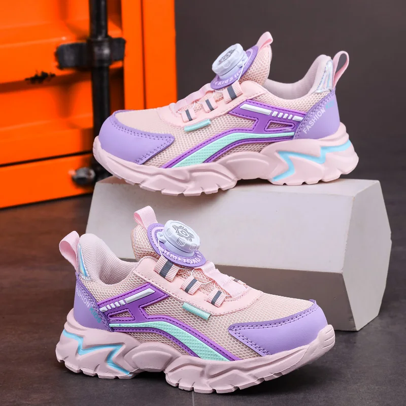 New Children Sports Shoes Boy Sneaker Black Mesh Summer Breathable Kids Casual Shoes Boy Running Tennis Running Sneaker