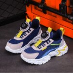 New Children Sports Shoes Boy Sneaker Black Mesh Summer Breathable Kids Casual Shoes Boy Running Tennis Running Sneaker - Image 4