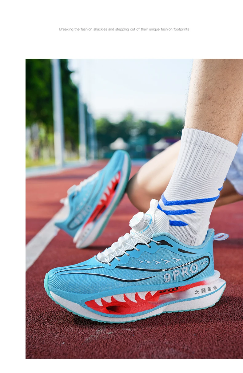 Running Shoes Men’s Carbon Board Marathon Men Sports Breathable Lightweight Outdoor  Comfortable Athletic Non-slip Sneakers