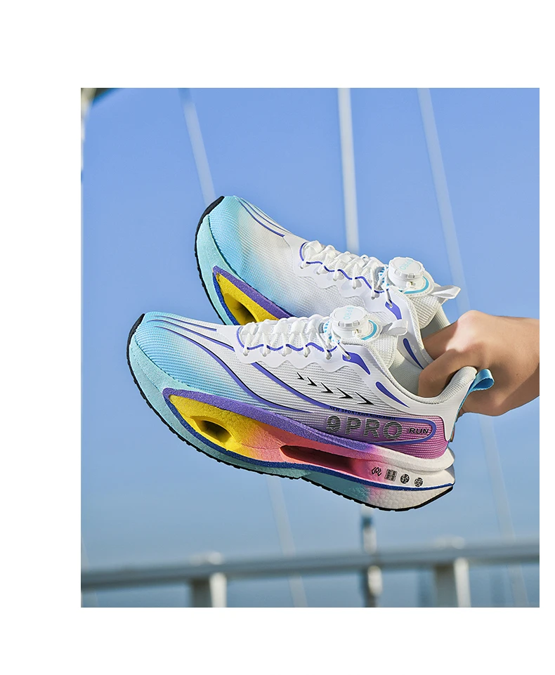 Running Shoes Men’s Carbon Board Marathon Men Sports Breathable Lightweight Outdoor  Comfortable Athletic Non-slip Sneakers