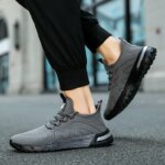 Oiaano Barefoot Man Sport Shoes Mesh Light Breathable Lace-Up Sneakers Causal Soft Sole Leisure Zero Drop Outdoor Work Jogging - Image 6