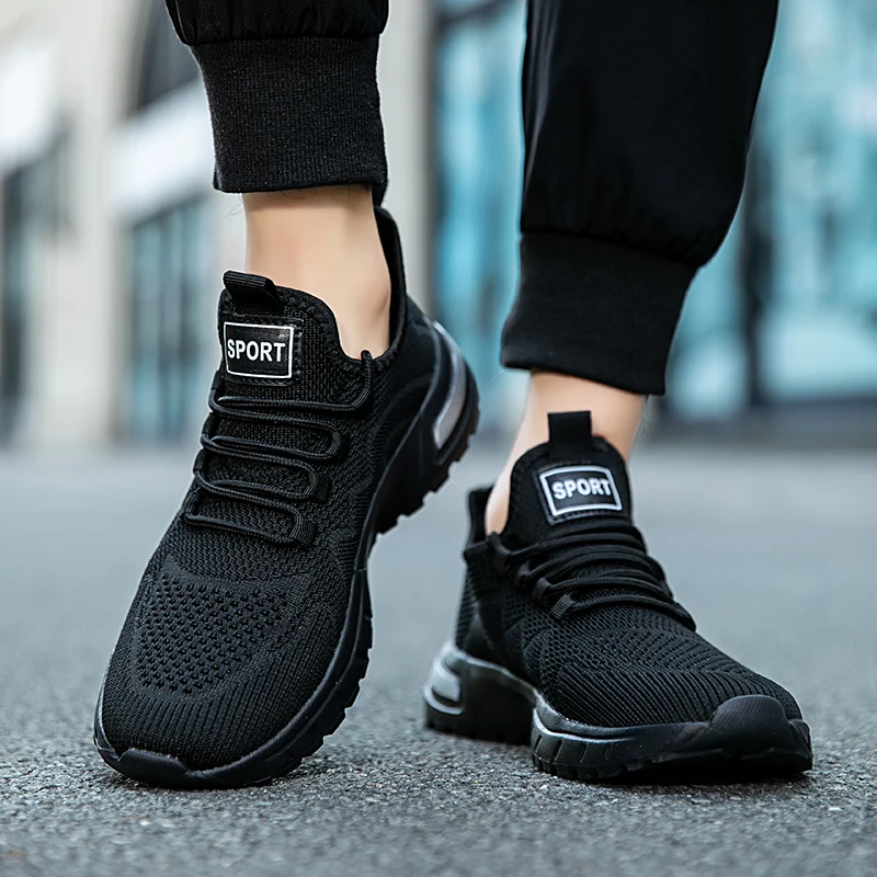 Oiaano Barefoot Man Sport Shoes Mesh Light Breathable Lace-Up Sneakers Causal Soft Sole Leisure Zero Drop Outdoor Work Jogging