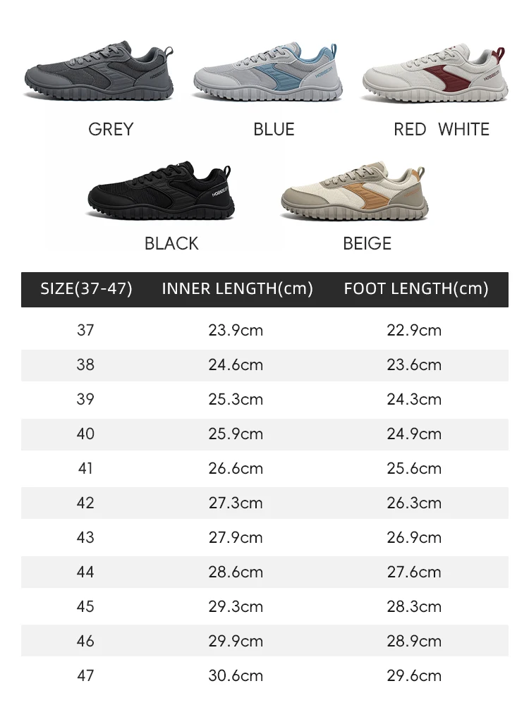 HOBIBEAR Minimalist Wide Toe Shoes Mens Womens Artificial Leather Running Sneakers Lace Up Lightweight Breathable Walking Shoes HOBIBEAR Minimalist Wide Toe Shoes Mens Womens Artificial Leather Running Sneakers Lace Up Lightweight Breathable Walking Shoes