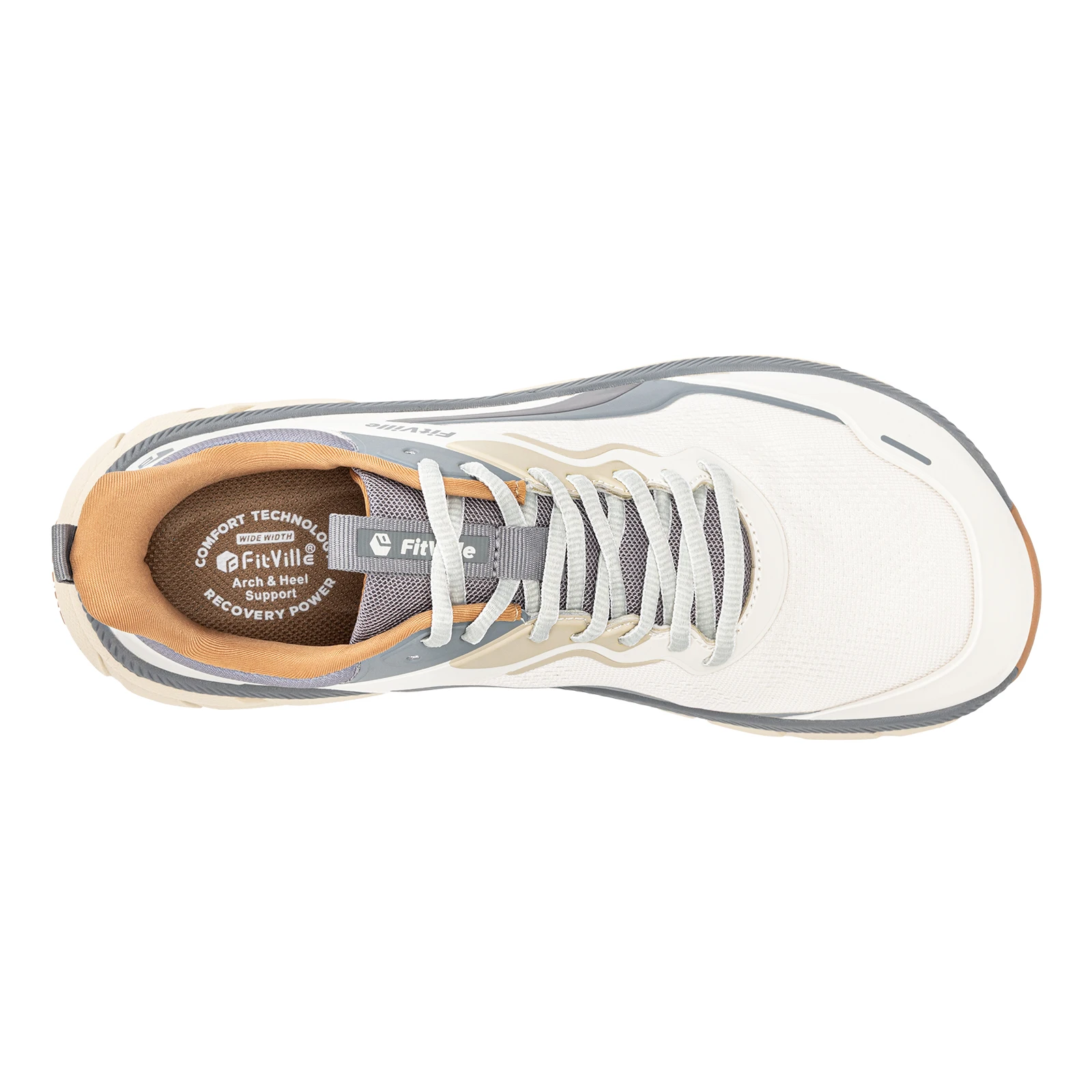 FitVille Men's Wide Toe Box Shoes Cushioned Well Sneakers Non Slip Lightweight Breathable Running Shoes for Swollen feet