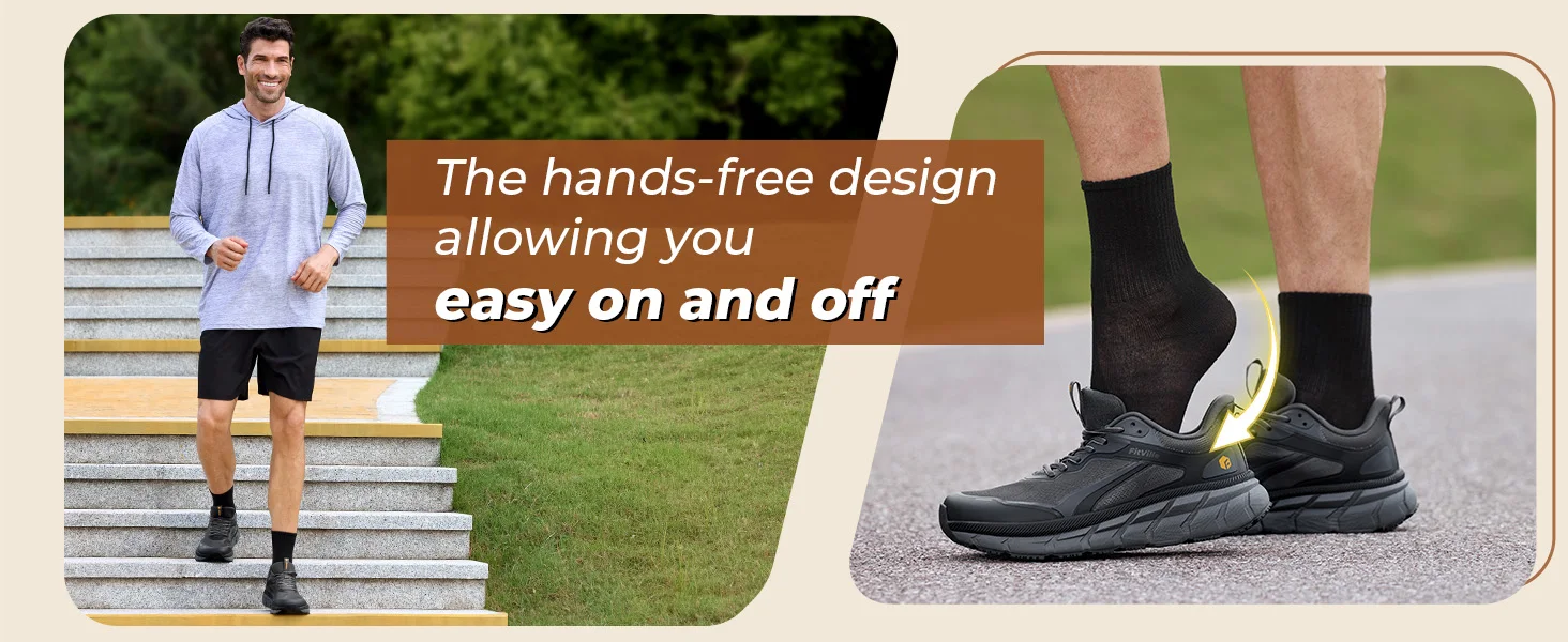 FitVille Men's Wide Toe Box Shoes Cushioned Well Sneakers Non Slip Lightweight Breathable Running Shoes for Swollen feet