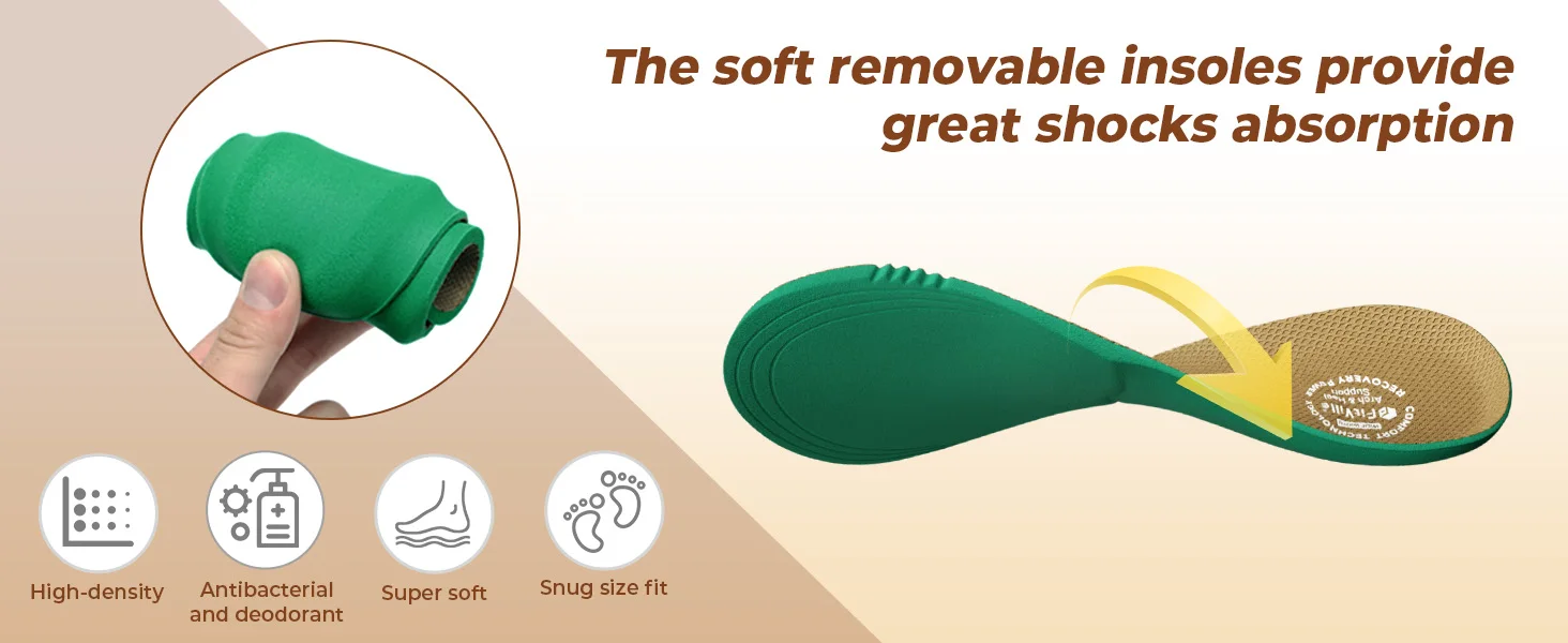 FitVille Men's Wide Toe Box Shoes Cushioned Well Sneakers Non Slip Lightweight Breathable Running Shoes for Swollen feet