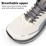 FitVille Men's Wide Toe Box Shoes Cushioned Well Sneakers Non Slip Lightweight Breathable Running Shoes for Swollen feet - Image 2