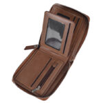 Mens Retro Multi-Card Zipper Wallet - Image 5