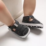 Kids Newborn Baby Boys Fashion Summer Soft Crib Shoes First Walker Anti Slip Sandals Shoe - Image 5
