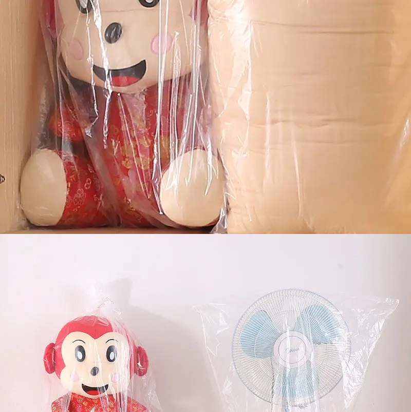 Eco-friendly 5Pcs transparent plastic packaging LargeCapacity bagss Cotton Quilt Dust Moisture-proof Cover Moving Organizing Bag