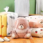 Eco-friendly 5Pcs transparent plastic packaging LargeCapacity bagss Cotton Quilt Dust Moisture-proof Cover Moving Organizing Bag - Image 2